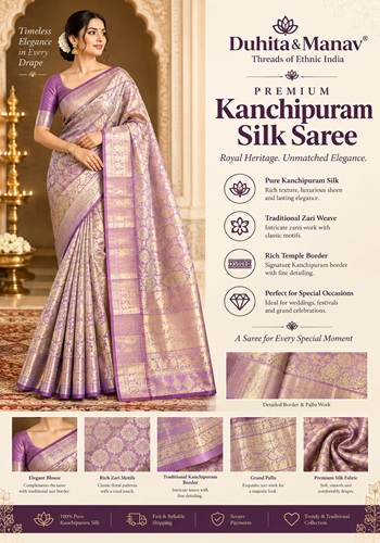 Premium Kanchipuram Silk Saree