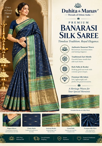 Premium Banarasi Silk Saree