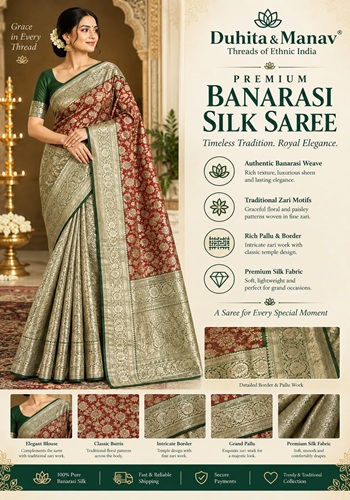 Premium Banarasi Silk Saree