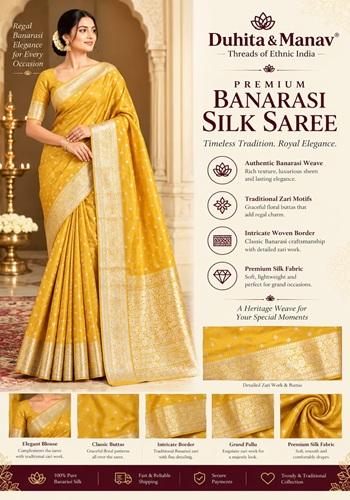 Premium Banarasi Silk Saree