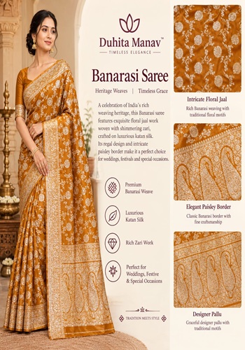 Banarasi Katan Silk Saree–Heritage Weaves